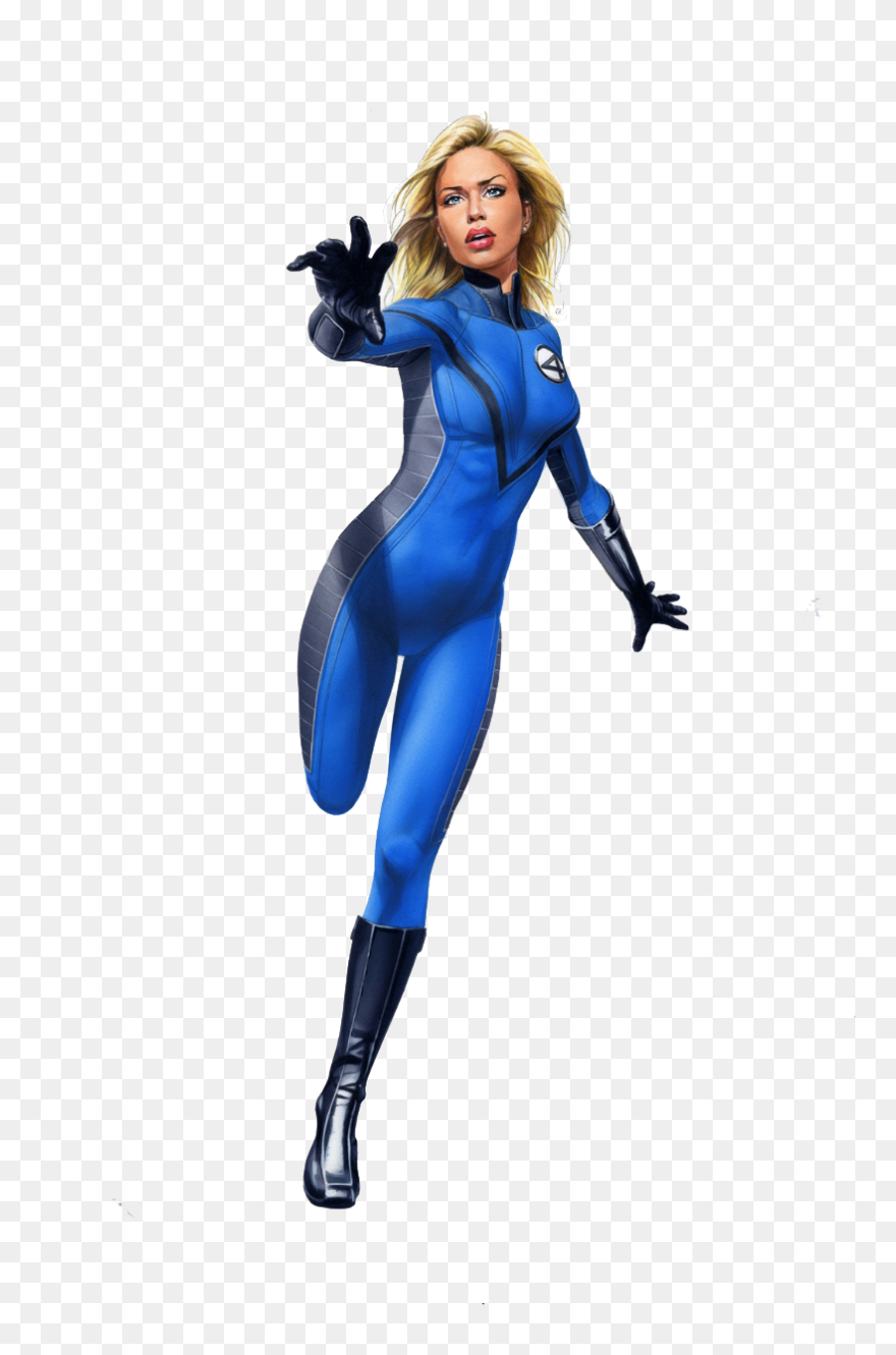 Invisible Woman Png Transparent Images - Fantastic Four Invisible Woman Comics Clipart