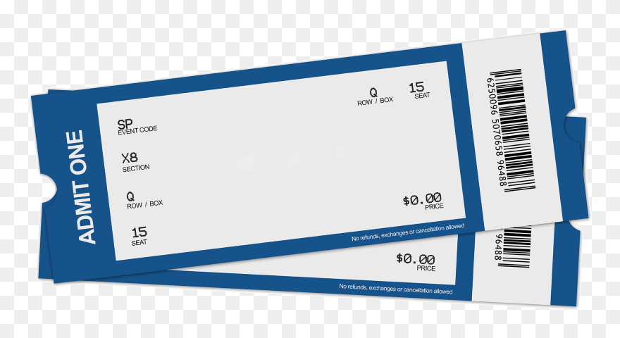 Concert Ticket Clipart - Concert Ticket Clip Art - Png Download