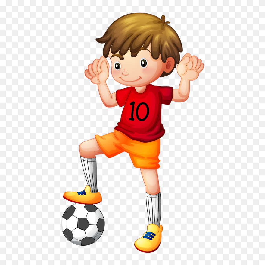 Boy Football Clipart - Png Download