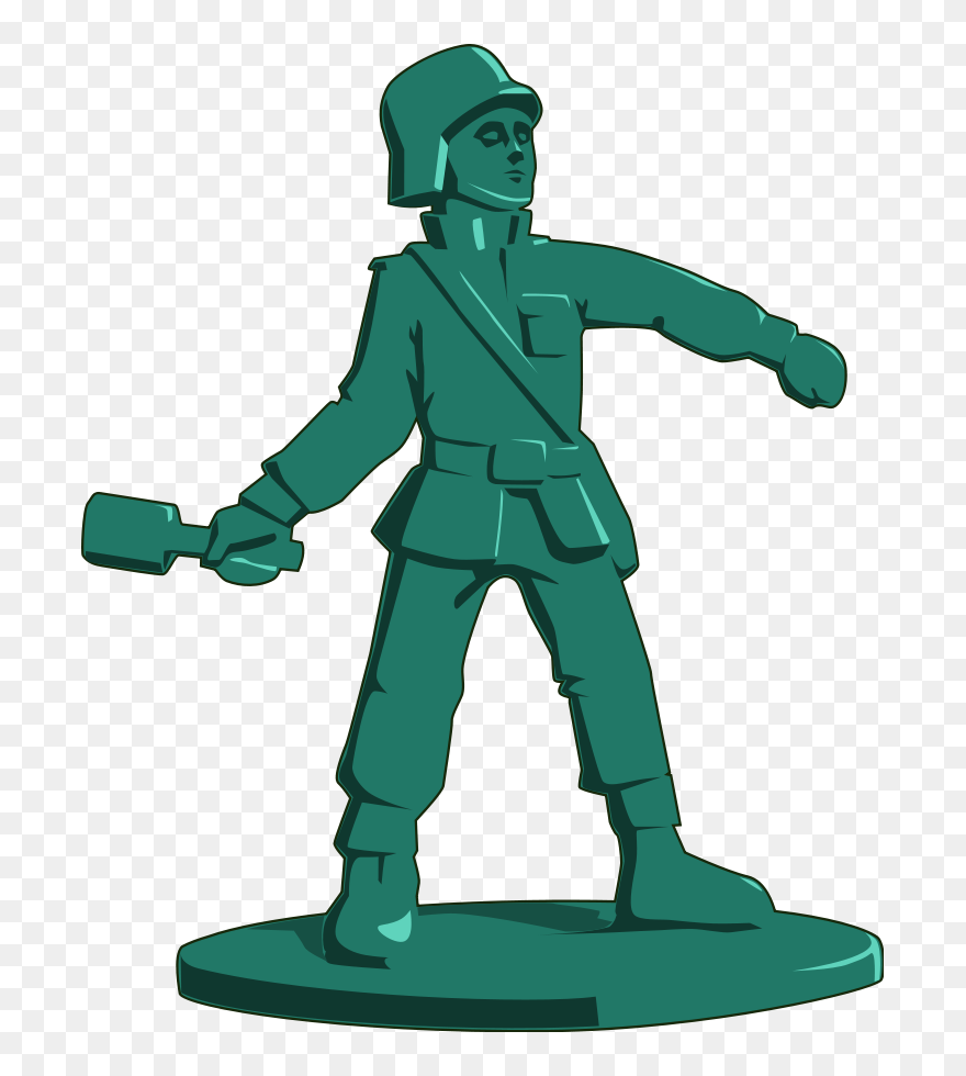 Soldier Silhouette Clipart, Vector Clip Art Online, - Toy Soldier Clipart - Png Download