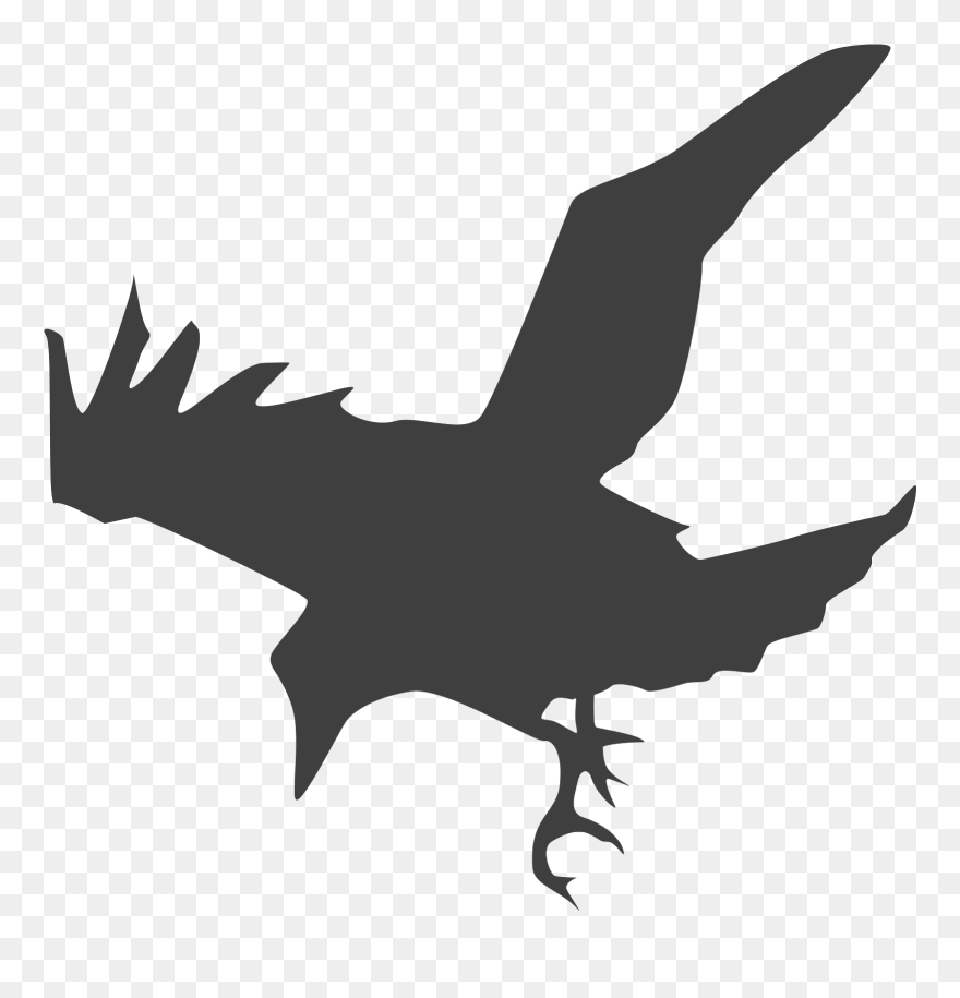 Raven Silhouette Clipart