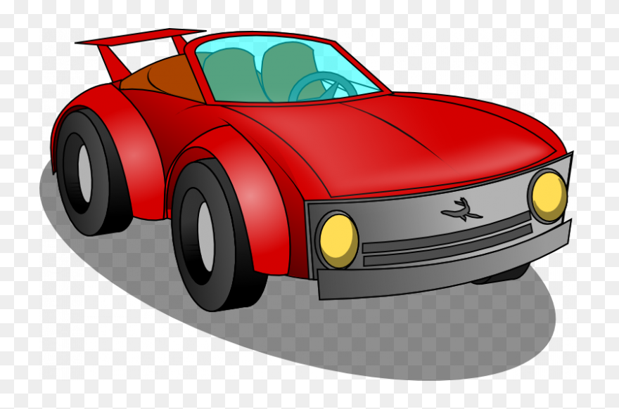 Clipart Car Free Clipart Black And White Sports Car - Clip Art Toy Cars - Png Download