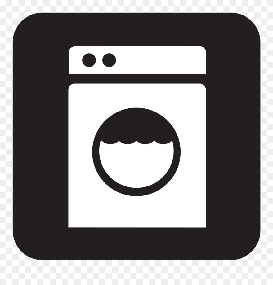 Laundry Clipart Black And White - Png Download