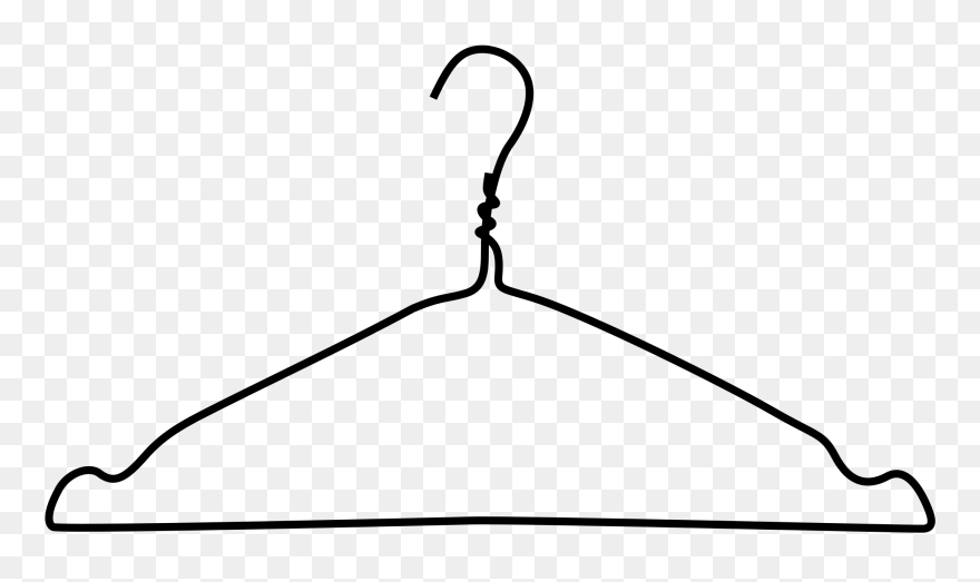 Closet Hanger Clipart - Clothes Hanger Clip Art - Png Download