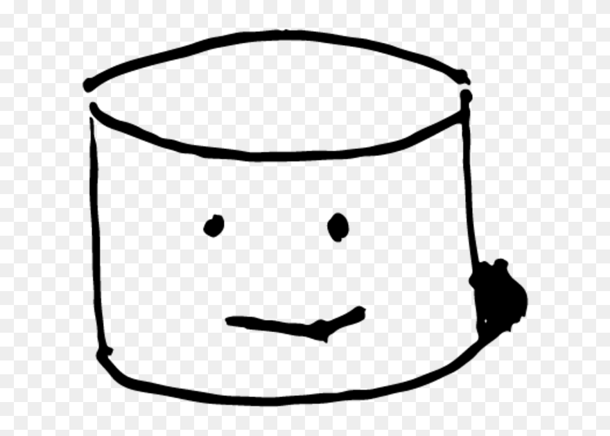 Laundry Drawing Cartoon - Marshmallow Python Clipart