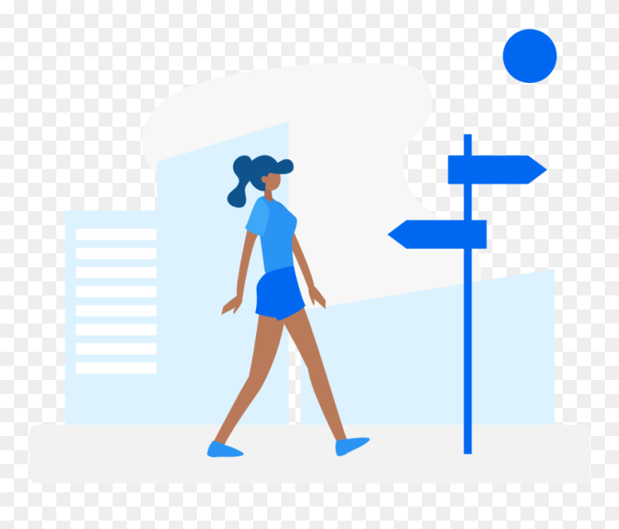 Contextual Location Based Ads - Illustration Clipart