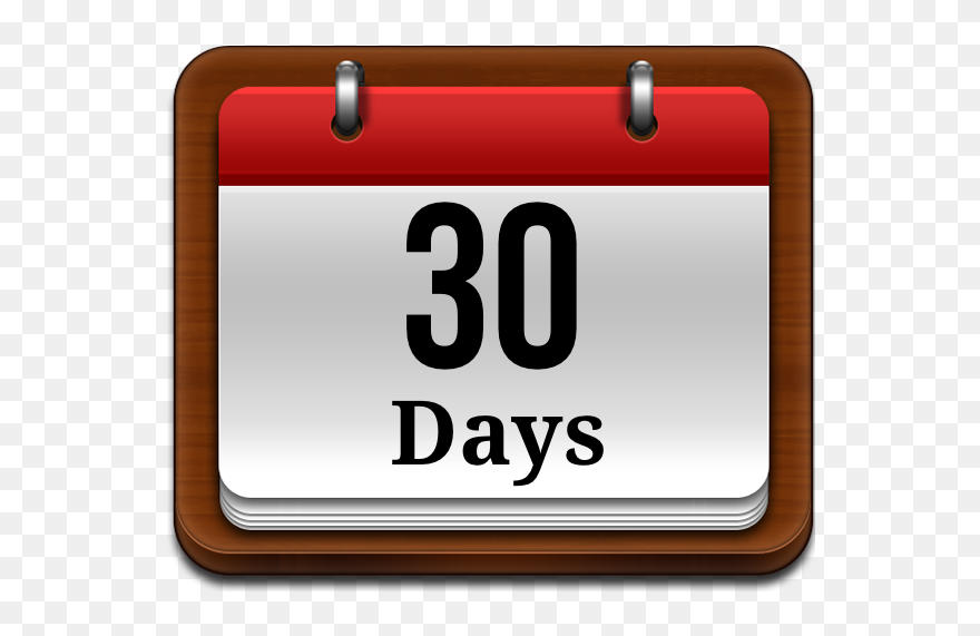 30 Days Calendar Icon Clipart
