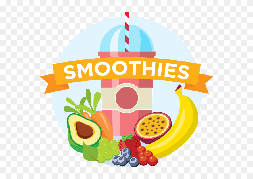 Yellow Clipart Smoothie - Fruit Shake Logo Transparent - Png Download