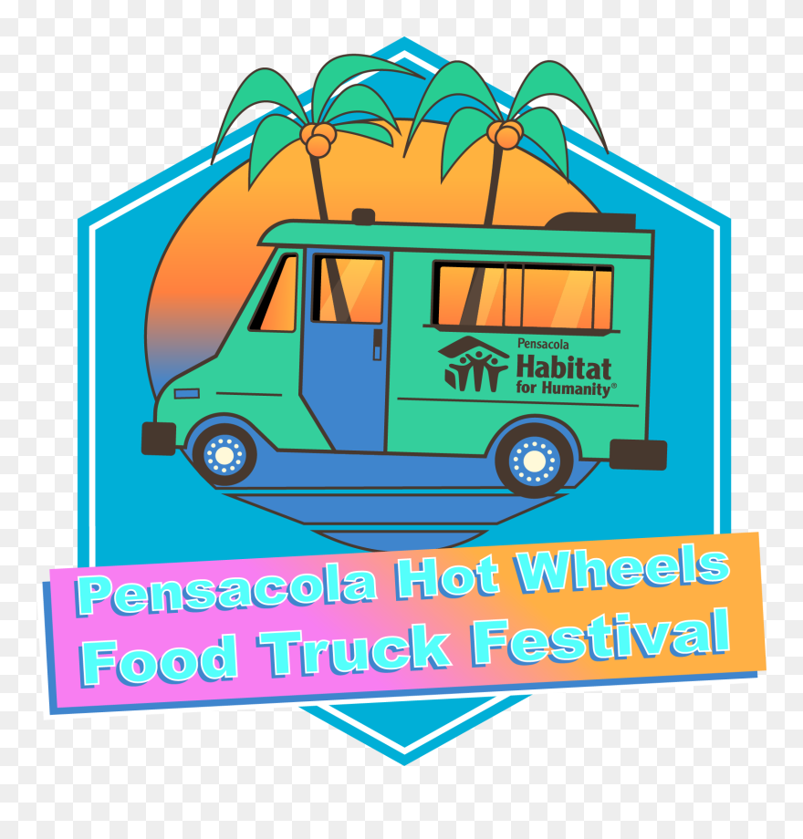 Wheel Clipart Truck Wheel - Food Truck Festival Pensacola - Png Download
