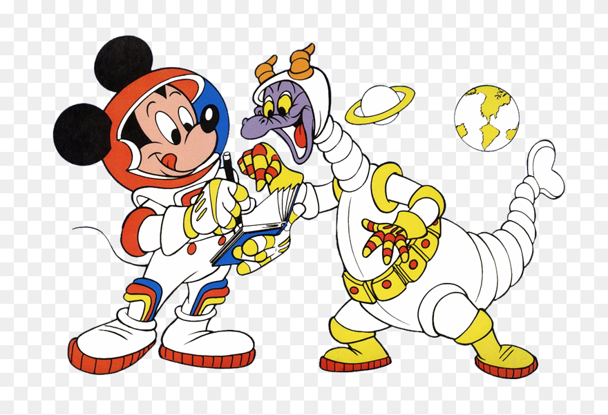 Mickey Mouse And Pals Clipart - Minnie Mouse Going To School - Png Download