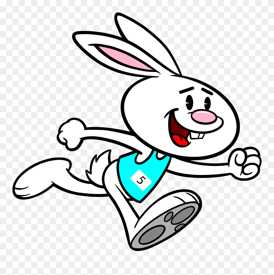 Media Item - Easter Bunny Running Race Clipart