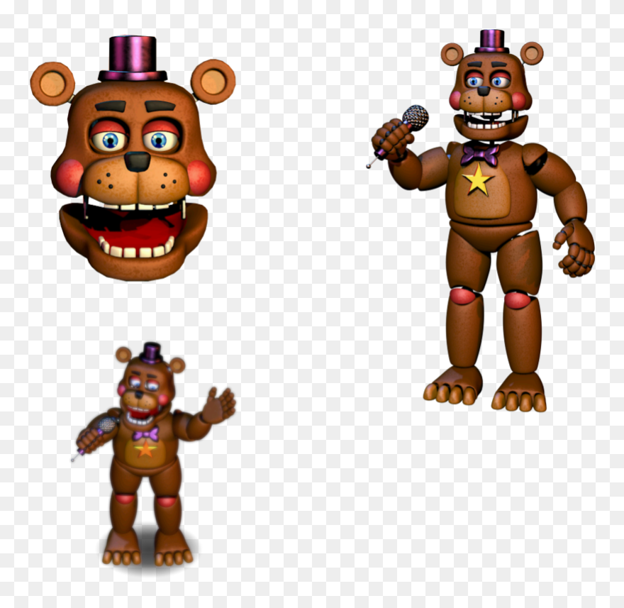 Well Clipart Rockstar - Five Nights At Freddy's Rockstar Freddy - Png Download