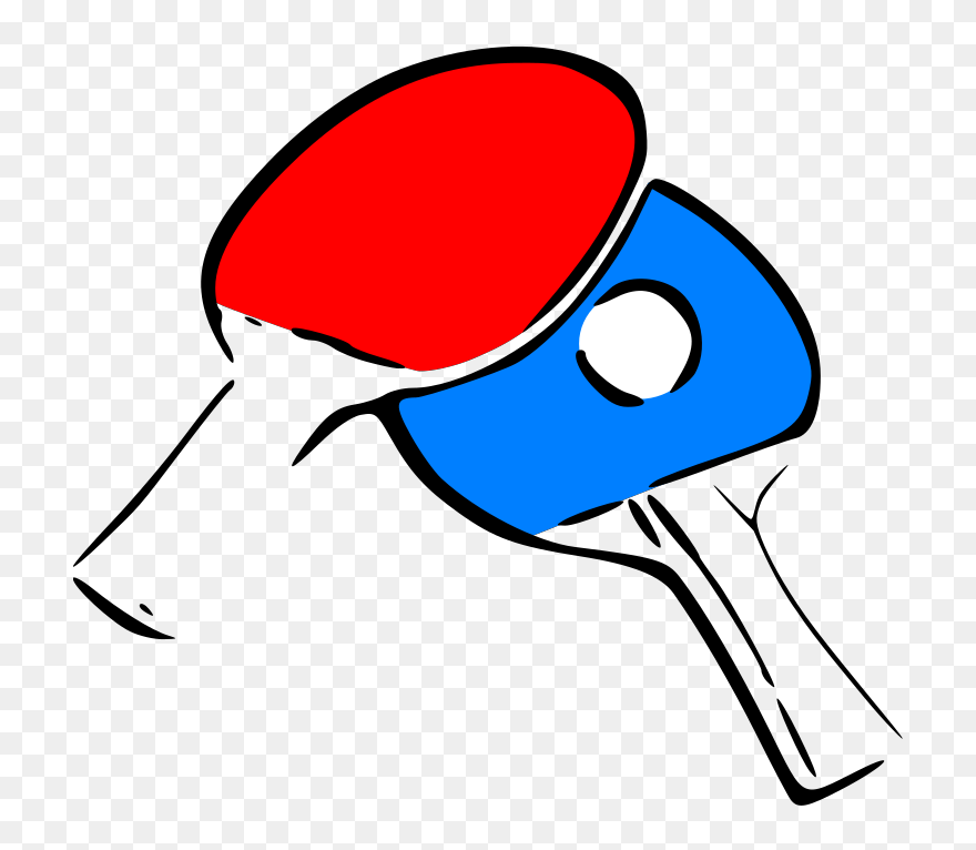Ping Pong Cartoon Paddle Clipart