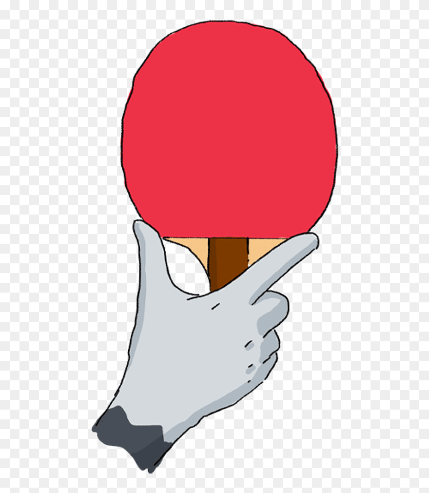 V Grip Table Tennis Drawing Clipart