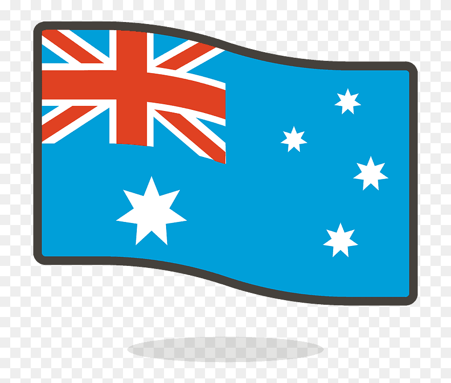 Australia Flag Emoji Clipart - Australian Flag - Png Download