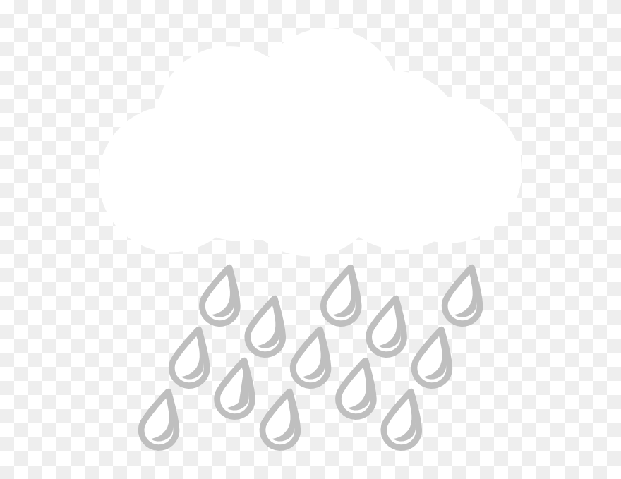 Grey Rain Svg Clip Arts - Png Download