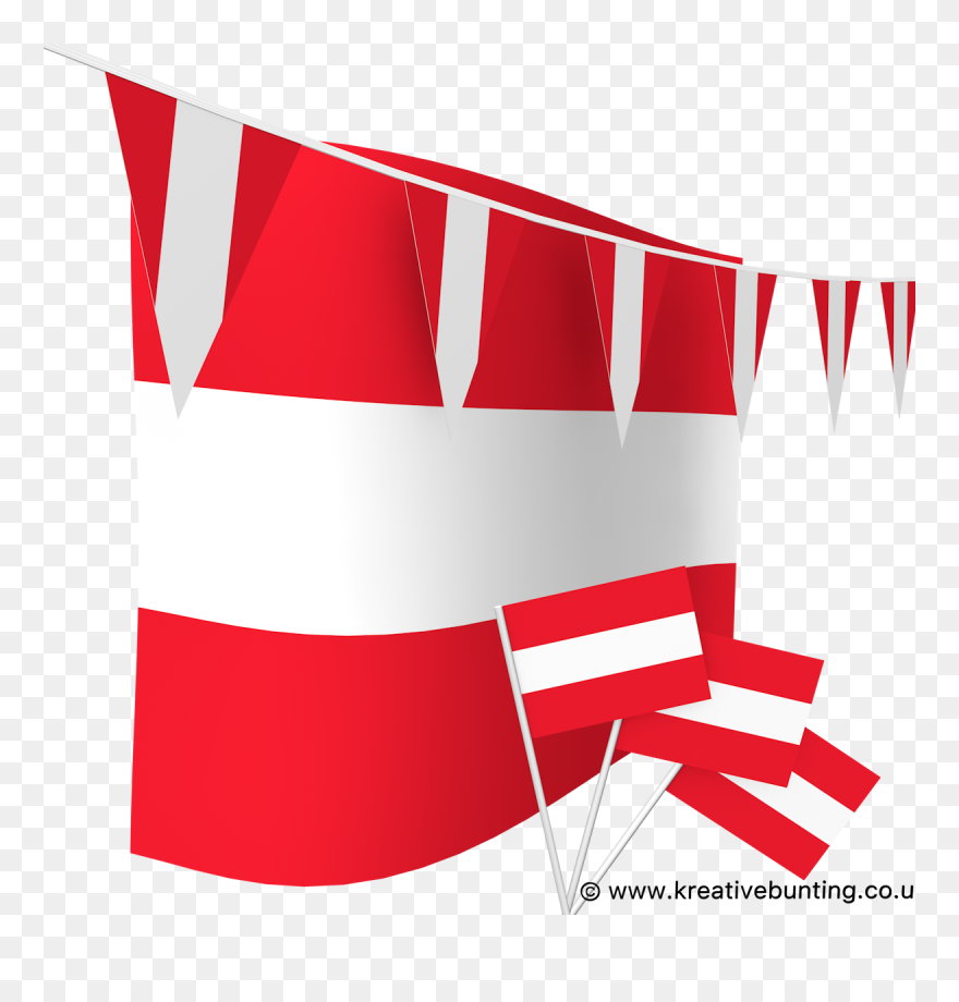 Austria Football Bunting & Flags Bundle - Flag Clipart