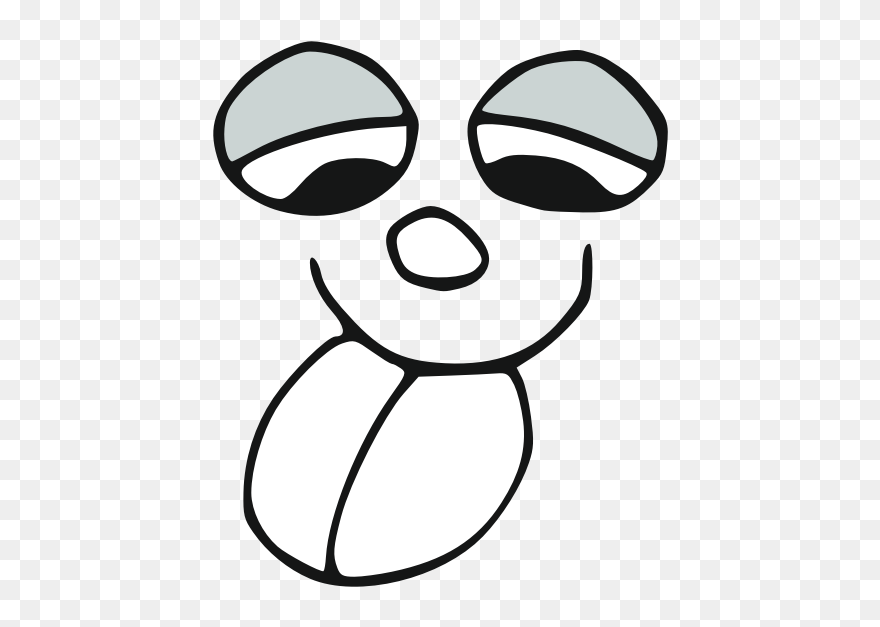 Silly Face - Silly Face Clipart Black And White - Png Download