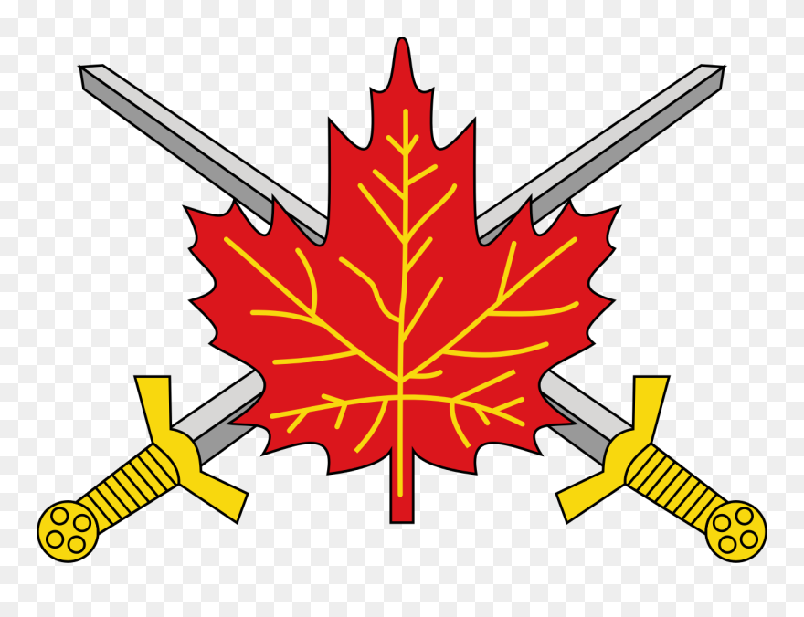 Soldier Svg Flag Png - Canadian Army Cross Swords Clipart