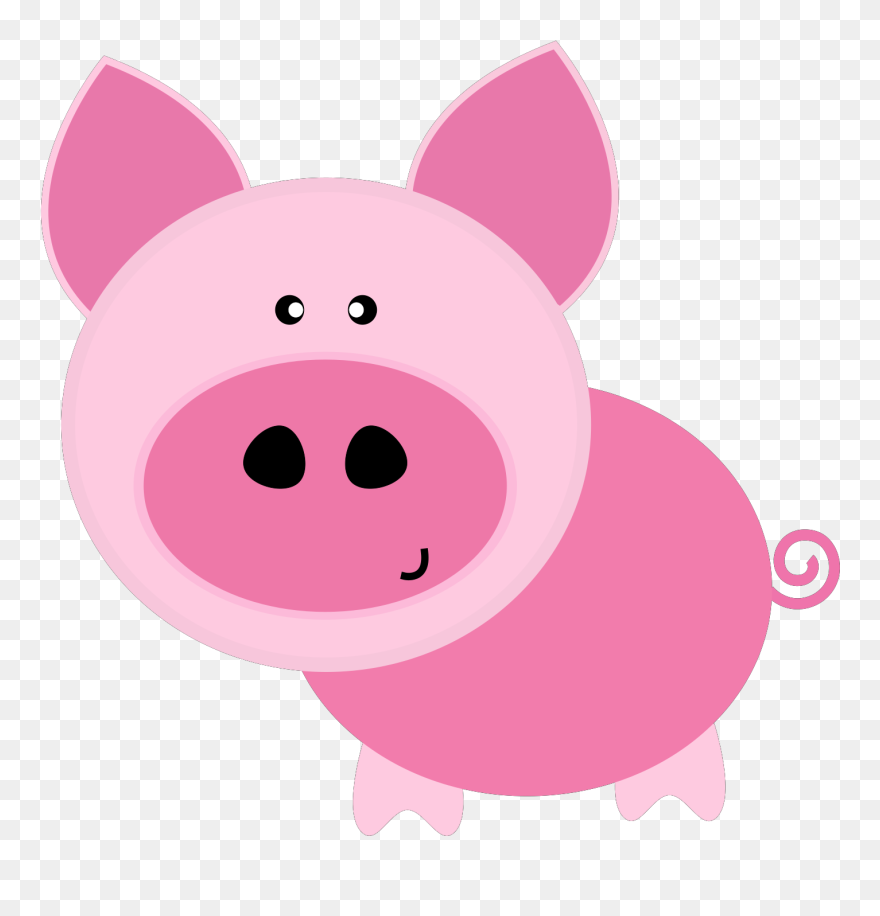 Free Cartoon Pig Clipart - Png Download