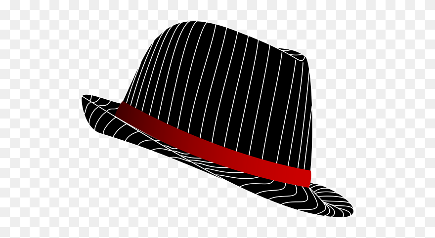 Fedora Hat Clipart - Transparent Background Gangsta Hat - Png Download