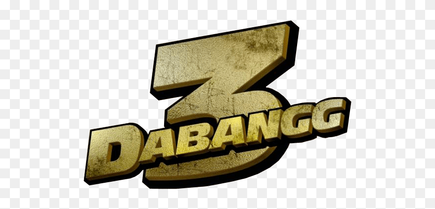 Download Dabangg 3 Text Png In 3d - Dabangg 3 Png Clipart