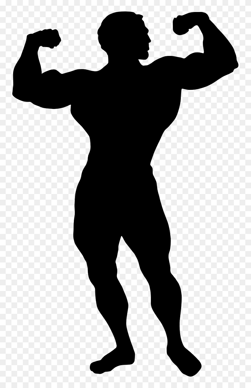 Bodybuilding Clip Art Illustration Silhouette Image - Berlin - Png Download