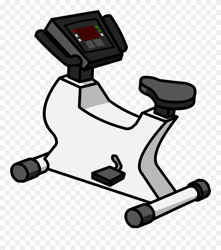 Gym Ball Clipart Club Penguin - Bicicleta De Hacer Ejercicio - Png Download