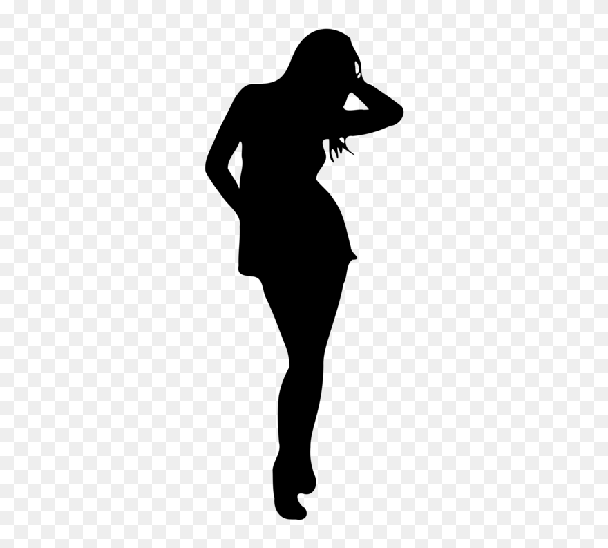 Model Silhouette Transparent Background Clipart