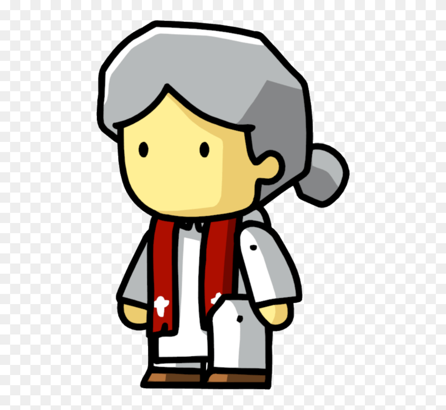 Scribblenauts Female Pastor Clip Arts - Scribblenauts Priest - Png Download
