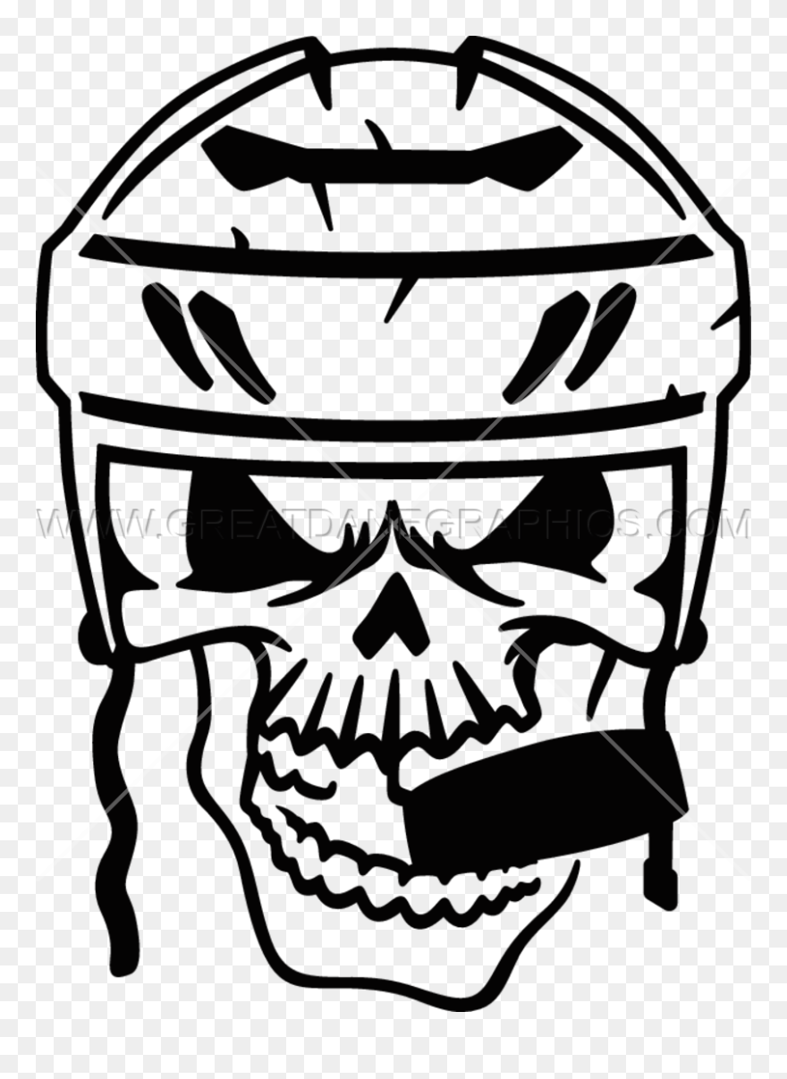 Graphic Library Hockey Free On Dumielauxepices Net - Hockey Skull Svg Clipart