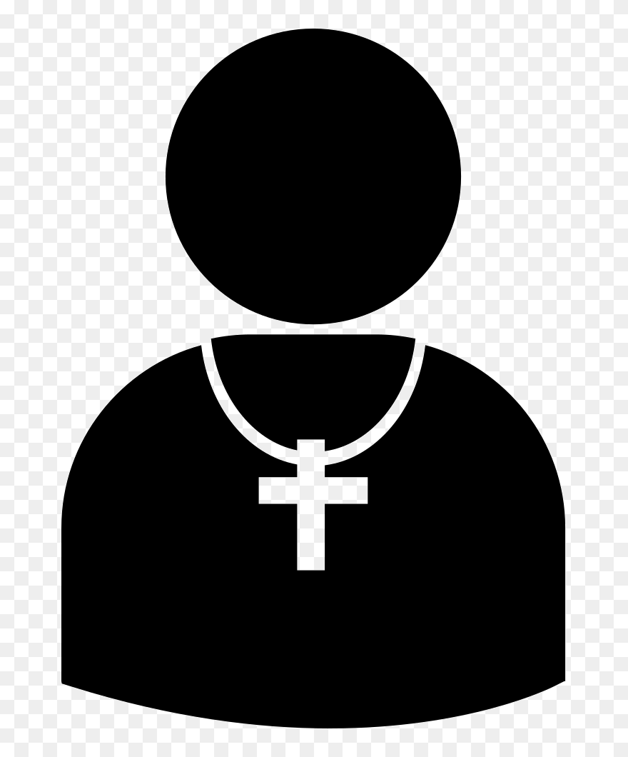 Pastor Silhouette With Cross - Pastors Icon Png Clipart