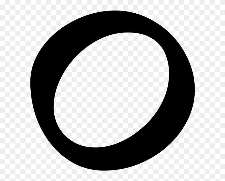 Black Circle With White In The Middle Clipart
