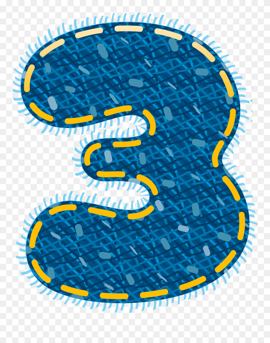 Blue Jeans Number Three Png Clipart Picture - Descargar Imagenes Tiff Transparent Png