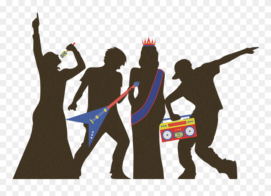 Hip Hop Dancer Silhouette Clipart