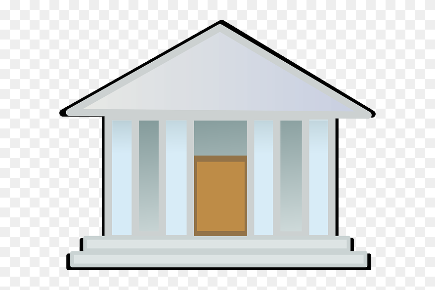 Vector Roof Greek Building - Commercial Bank Images Download Clipart