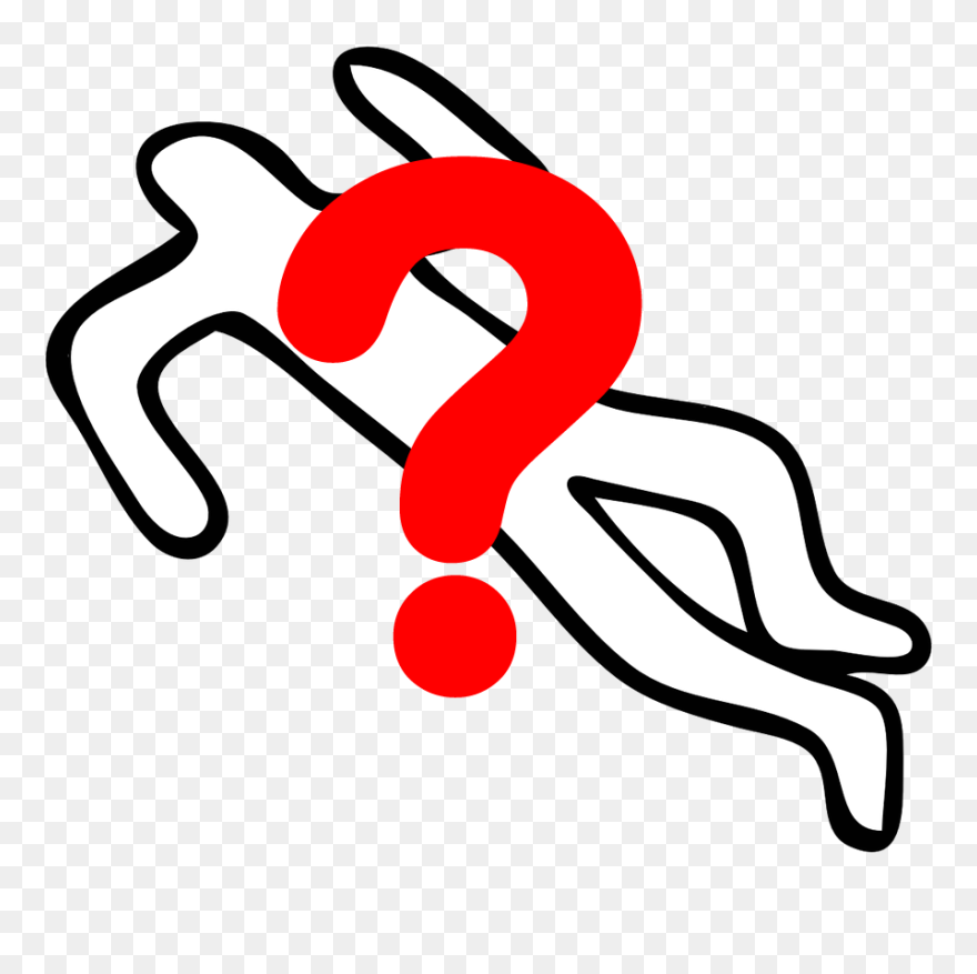 Murder Mystery Night - Chalk Outline Crime Scene Png Clipart