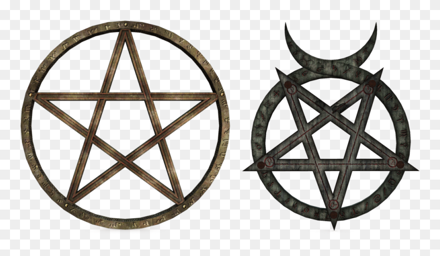 Pentacle Wicca Pentagram Altar Witchcraft - Pentacle Png Clipart