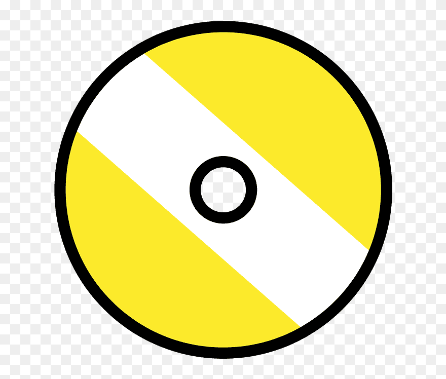 Dvd Emoji Clipart - Circle - Png Download