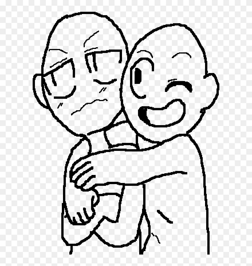 Fingers Drawing Hug Clipart