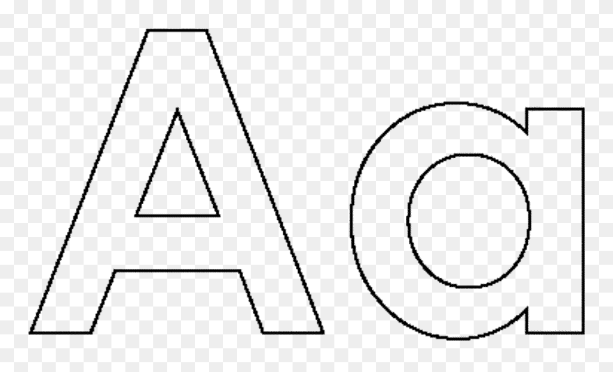 Printable Letter A Coloring Page Clipart
