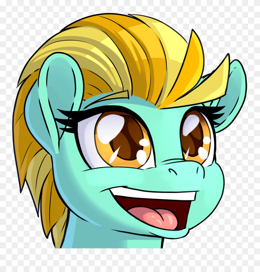 Pusspuss, Bust, Dustabetes, Female, Happy, Lightning - My Little Pony: Friendship Is Magic Clipart