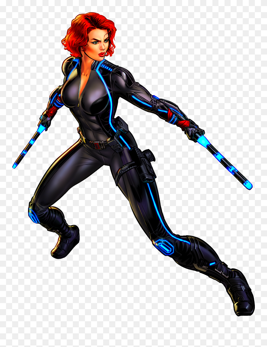 Transparent Alliance Clipart - Avengers Black Widow Drawing - Png Download