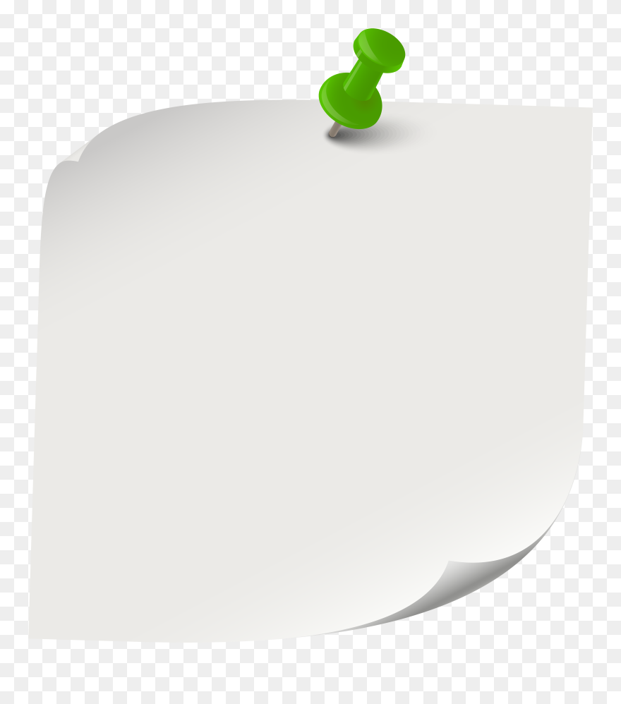 White Sticky Note Png Clip Art - Apple Transparent Png