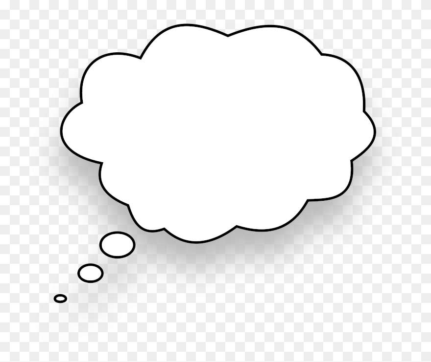 Transparent Background Thought Bubble Png Clipart