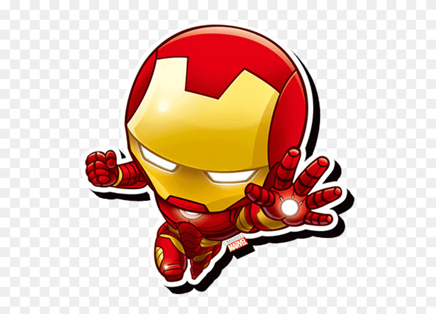America Chimichanga Widow Thor Loki Black Iron Clipart - Cartoon Iron Man Chibi - Png Download