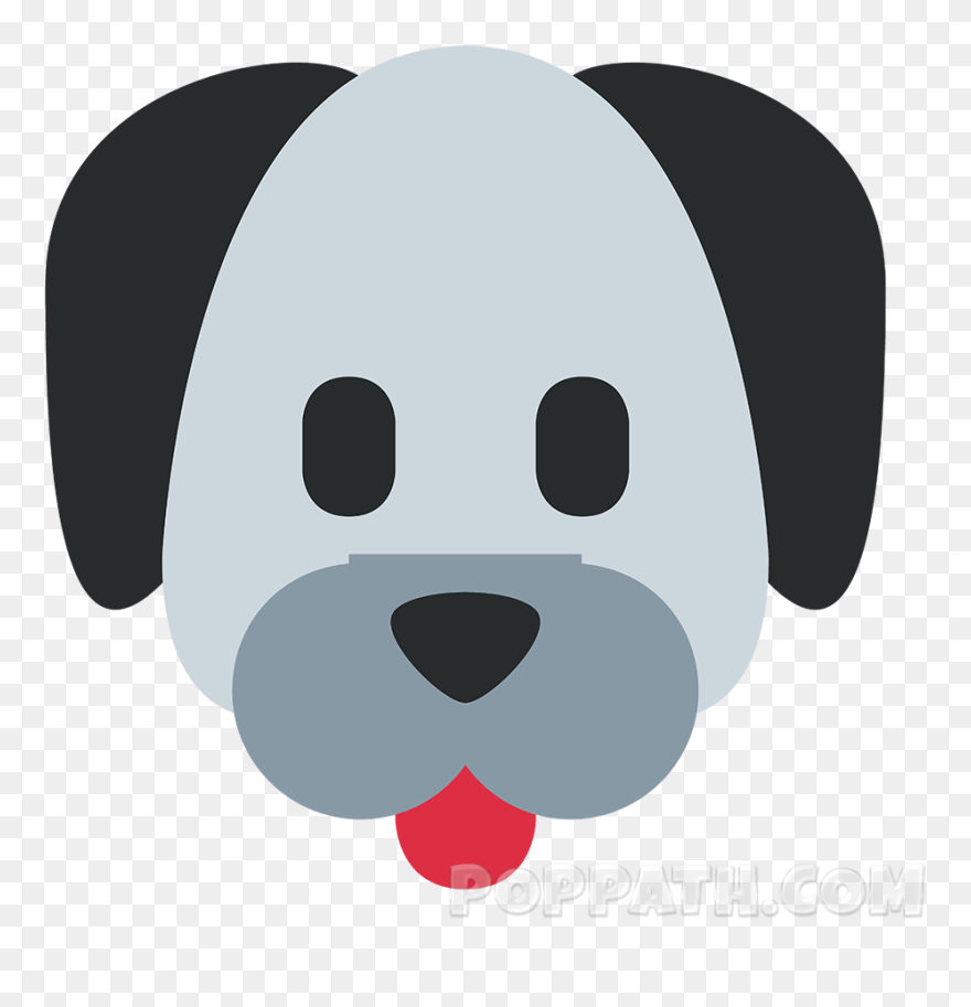 Pug Emoji Puppy Poodle Pet - Dog Face Icon Png Clipart