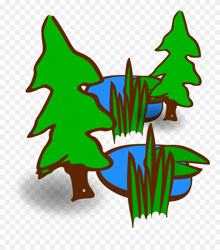 Swamp Clipart Moor - Marsh Clip Art - Png Download