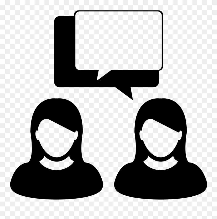 Discussion Clipart Group Conversation - Male And Female Icon Quiz - Png Download