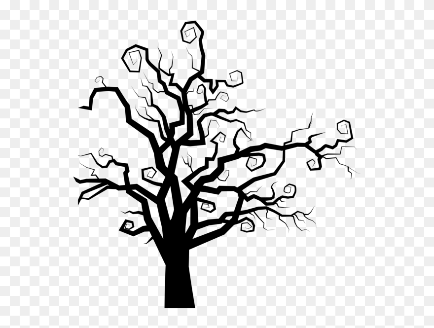 Tree Png Download - Spooky Tree Silhouette Png Clipart
